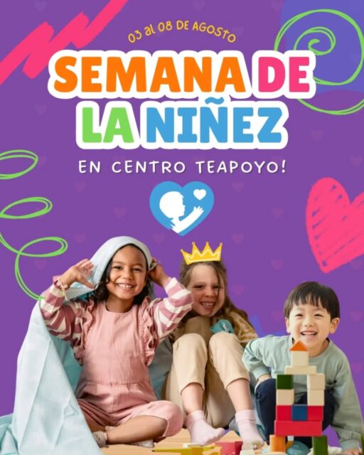 Esta semana celebramos a nuestros niños!!! 🎉🎉🎉Todos los días debiesen ser especiales para ellos y en Centro TeApoyo ellos son nuestro motor y corazón.

Así que les deseamos hoy y todos los días, más risas, más juegos, más pequeños pero inmensos logros.

🫶♥️